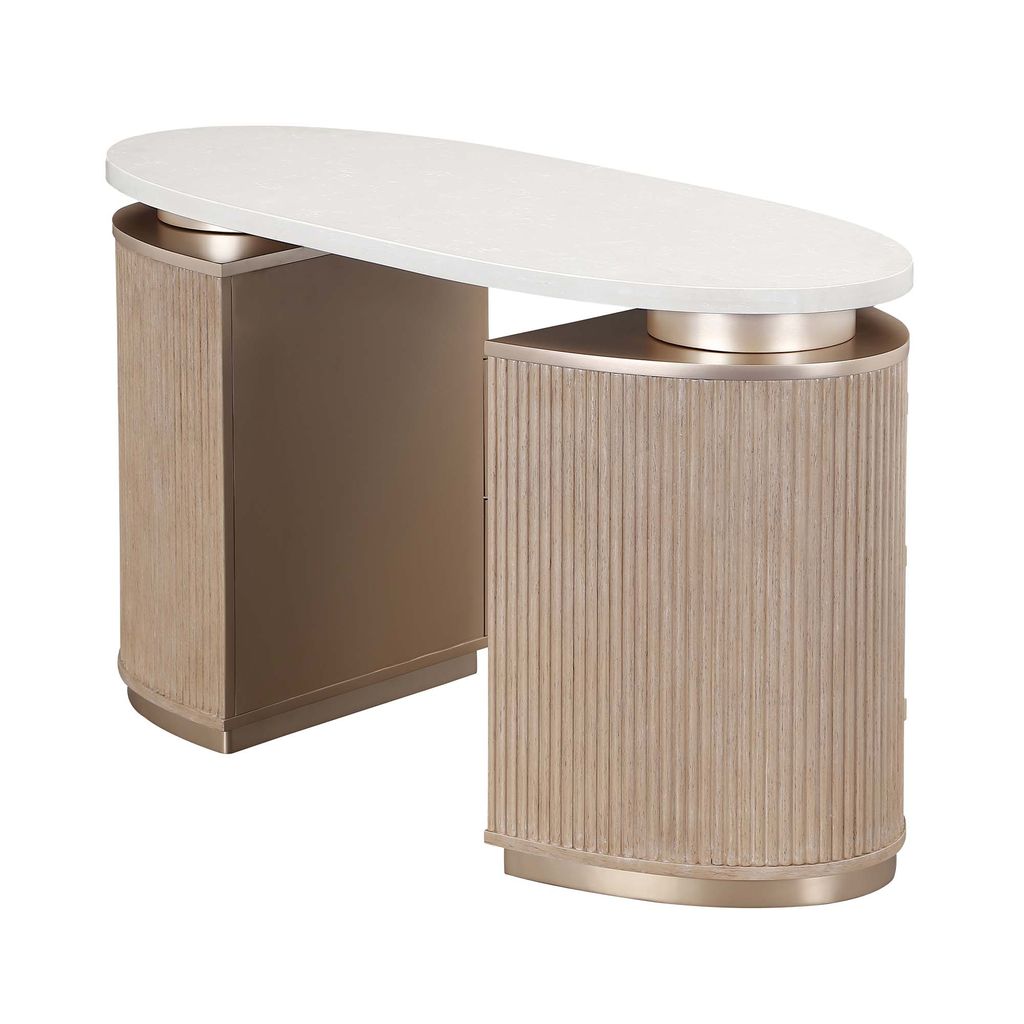 Michael Amini West Kensington Vanity - Sea Salt Caramel
