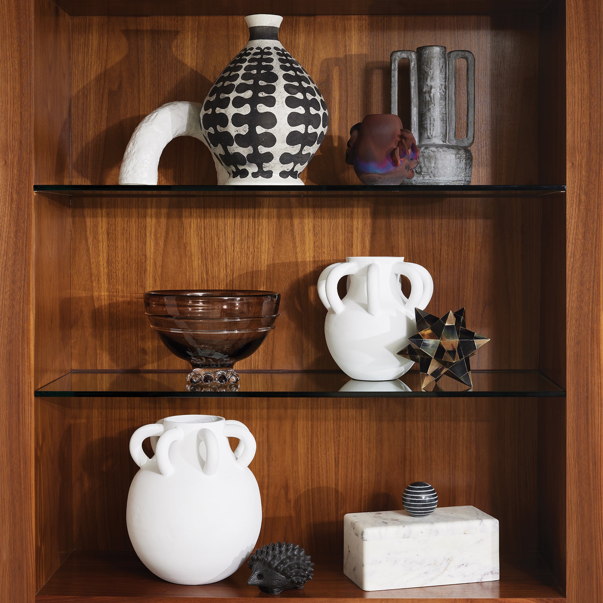 Global Views Germain Arch-Matte White