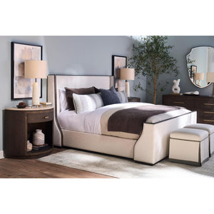 Century Furniture Monterey Demilune Nightstand & Stone