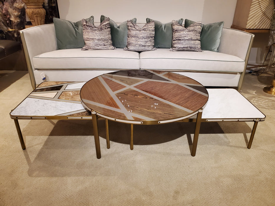 Theodore Alexander TA Iconic Round Cocktail Table Floor Sample