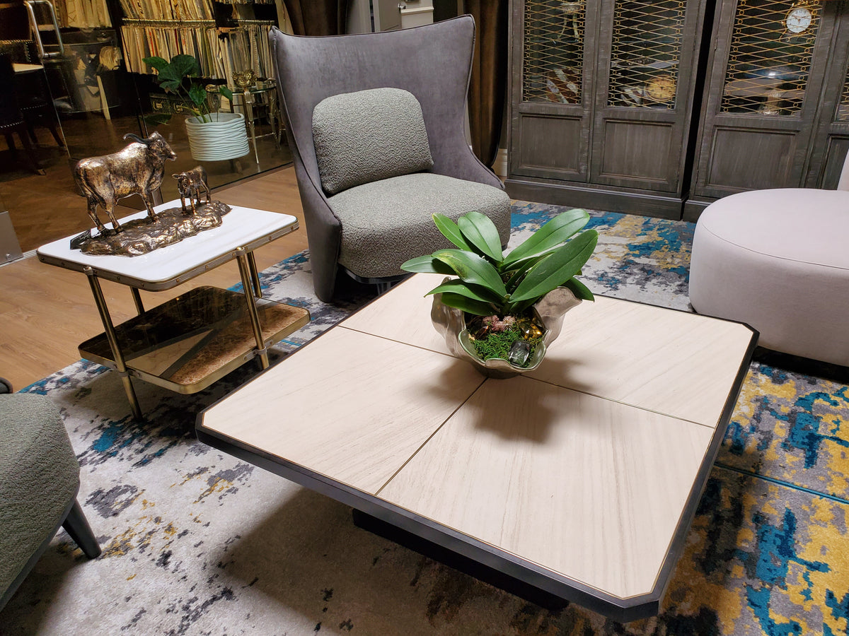 Caracole Classic Solid As A Rock Cocktail Table Floor Sample