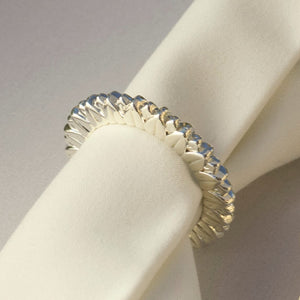Christofle Malmaison Silver Plated 2 Napkin Rings Palmettes