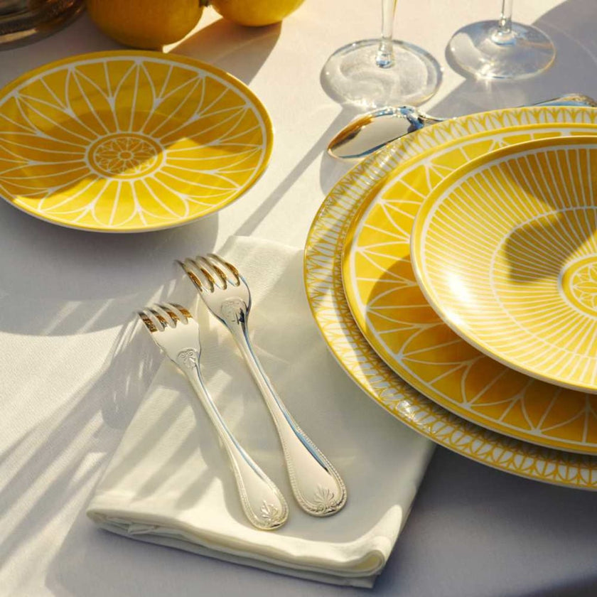 Christofle Malmaison Riviera Porcelain Dinner Plate 27 Cm