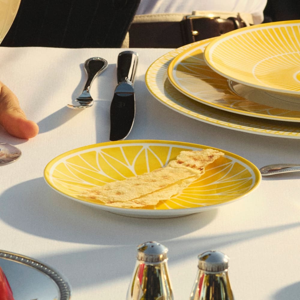 Christofle Malmaison Riviera Porcelain Bread Plate 16 Cm
