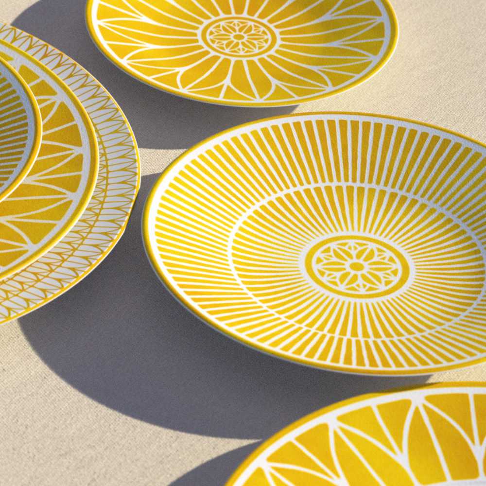 Christofle Malmaison Riviera Porcelain Dessert Plate 21 Cm