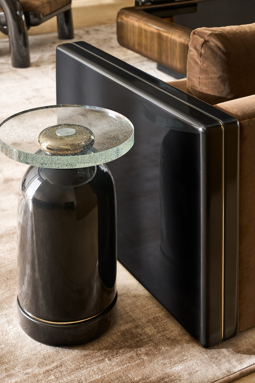 Caracole Classic Gelee Drum-Shaped Accent Table