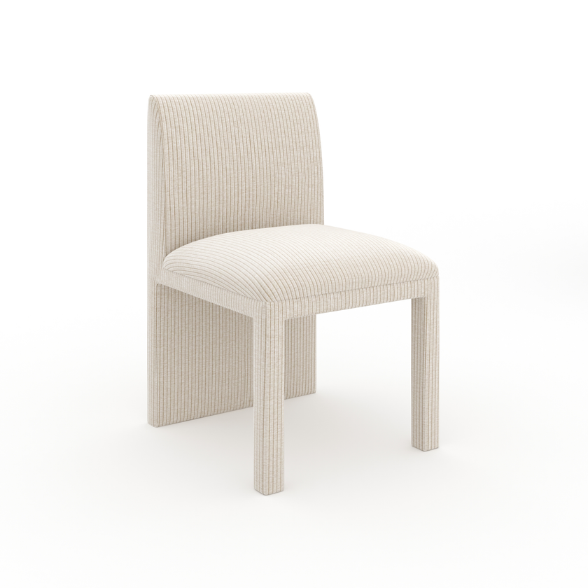 Caracole Classic Pinstripe Upholstered Dining Chair