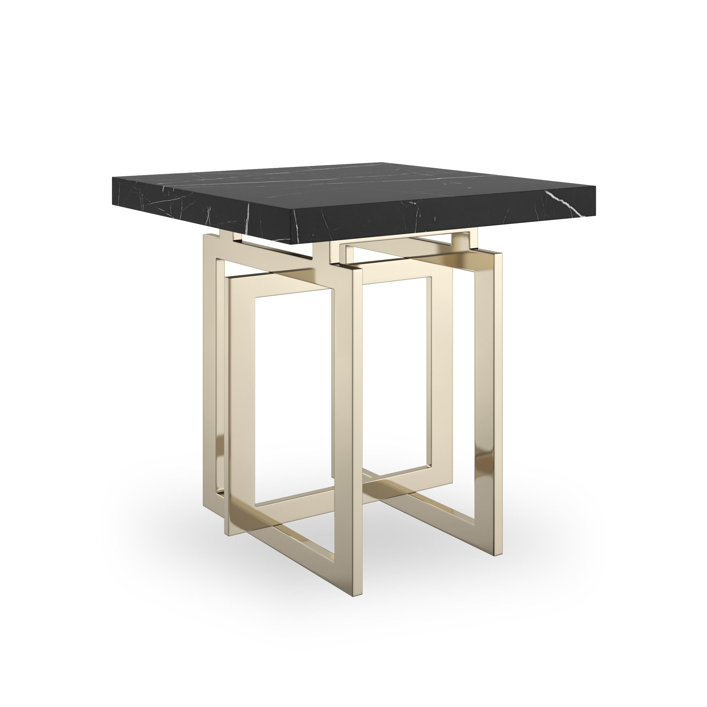 Caracole Classic Wish You Were Here Square Side Table