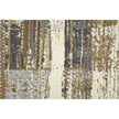 Feizy Mandana 39LYF Modern Abstract Rug in Brown/Ivory