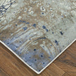 Feizy Mandana 39M1F Modern Abstract Rug in Ivory/Taupe/Blue
