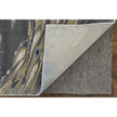 Feizy Mandana 39M1F Modern Abstract Rug in Ivory/Taupe/Blue