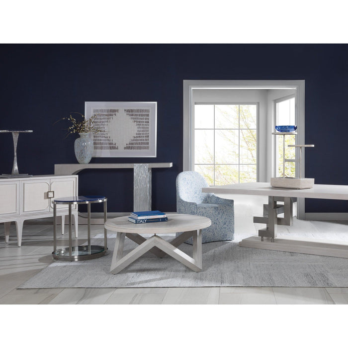 Artistica Home Signature Designs Ultramarine Round End Table