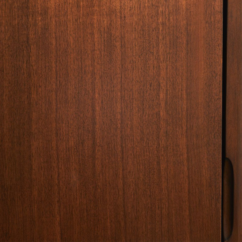 Michael Amini Mason Park Offset Chest with Storage Mirror - Umber
