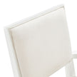 Michael Amini Palm Gate Arm Chair - Cloud White - Set of 2