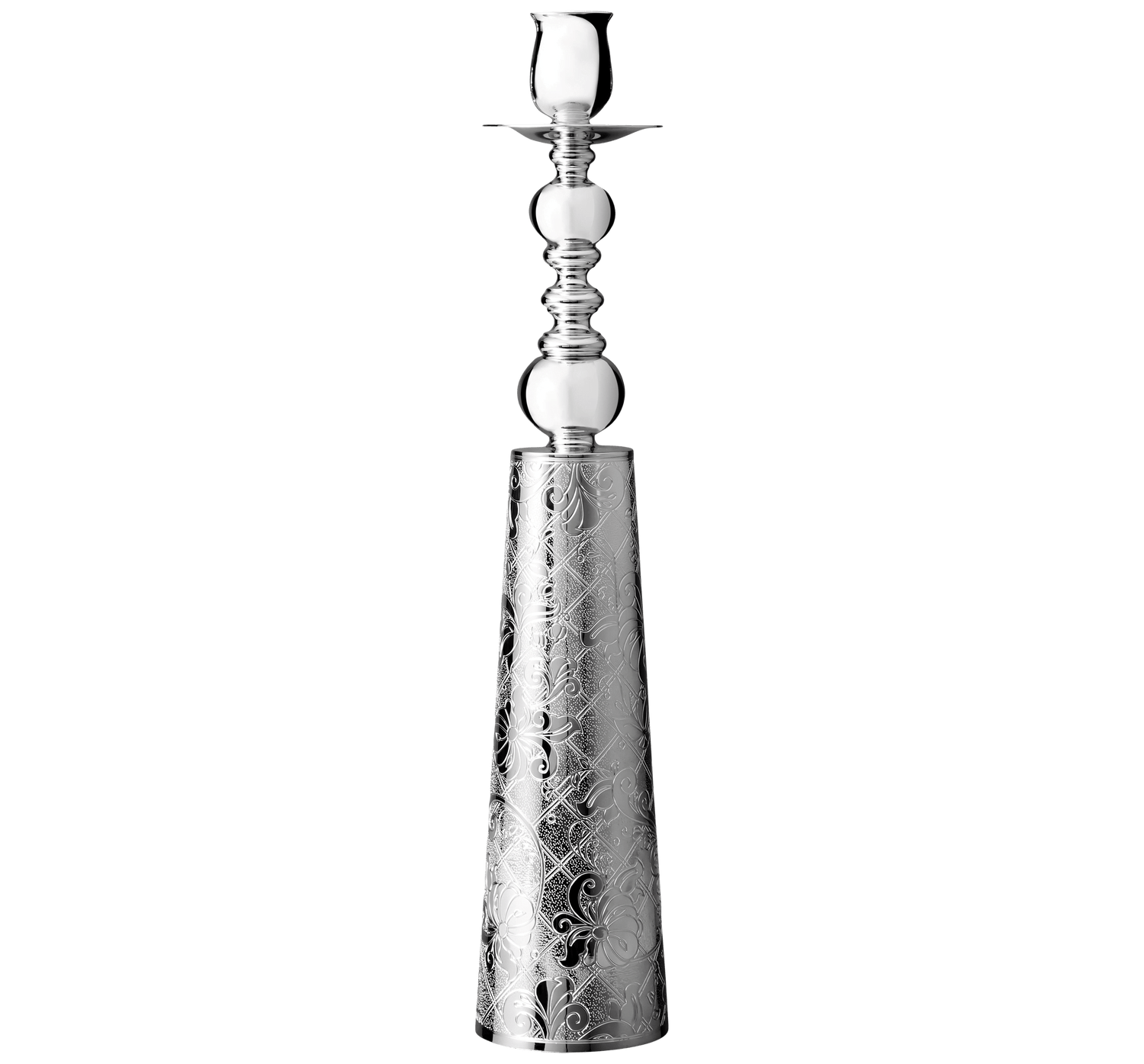 Christofle Jardin d'Eden Silver Plated Candlestick