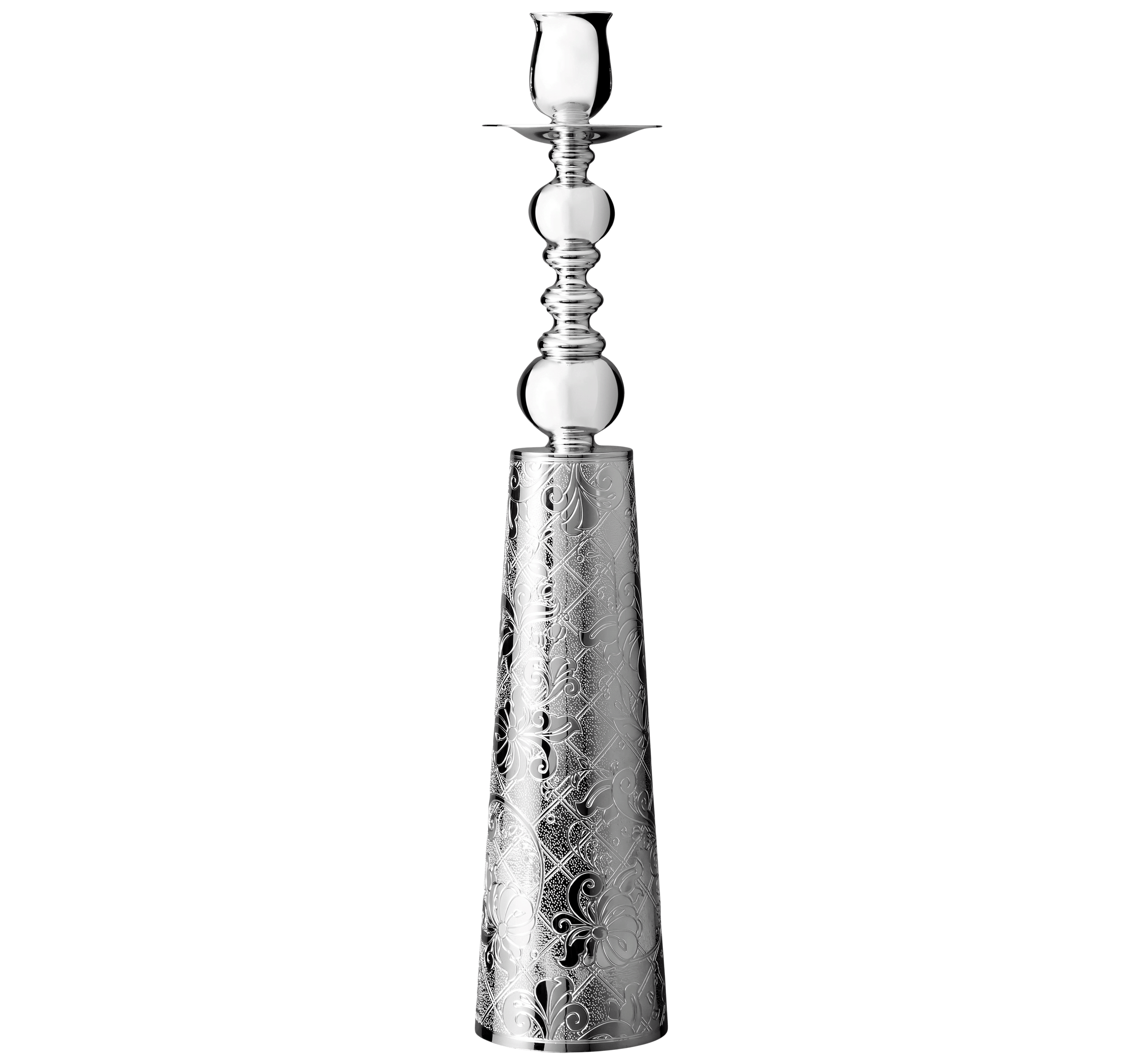 Christofle Jardin d'Eden Silver Plated Candlestick