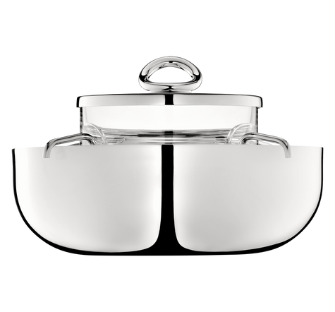 Christofle Vertigo Large Silver-Plated Caviar Serving Set