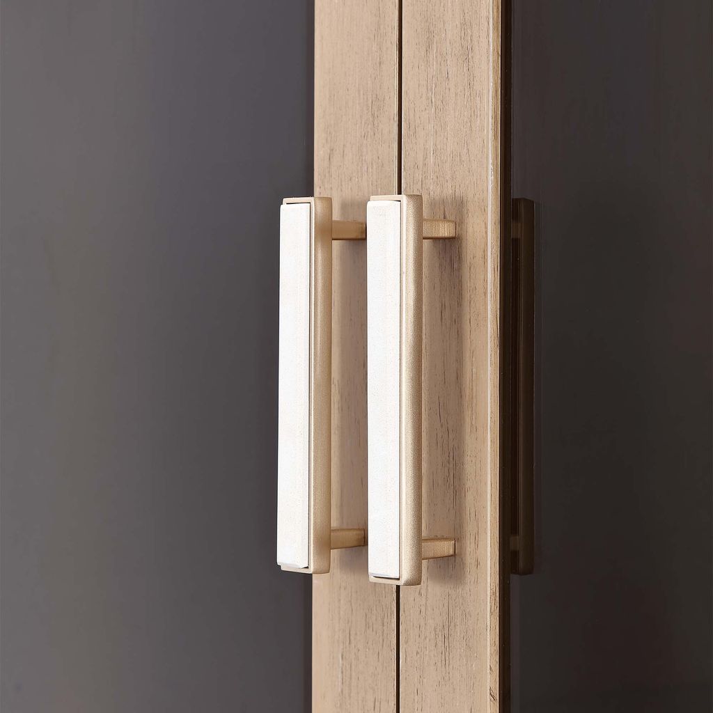 Michael Amini West Kensington Display Cabinet - Sea Salt Caramel