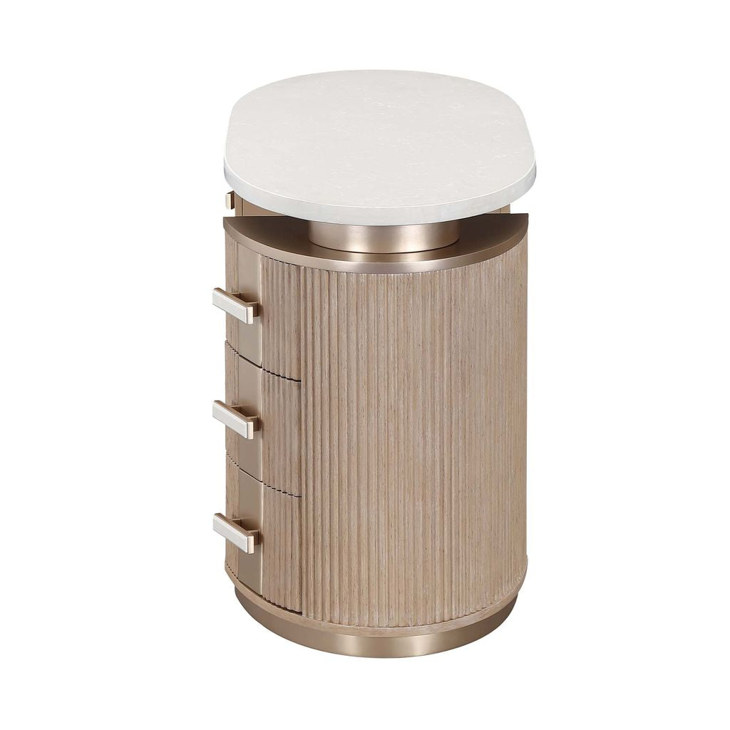 Michael Amini West Kensington Vanity - Sea Salt Caramel