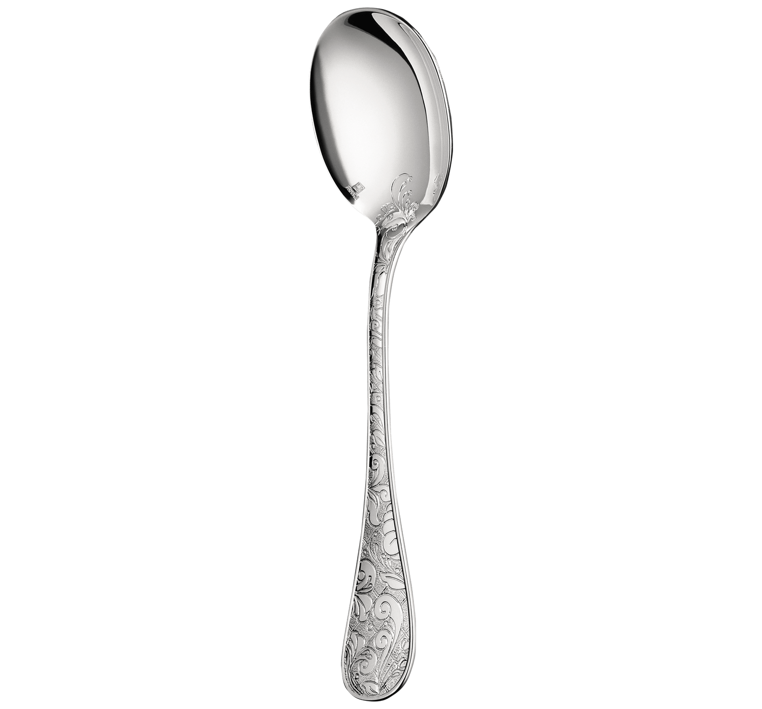Christofle Jardin d'Eden Silver Plated Cream Soup Spoon
