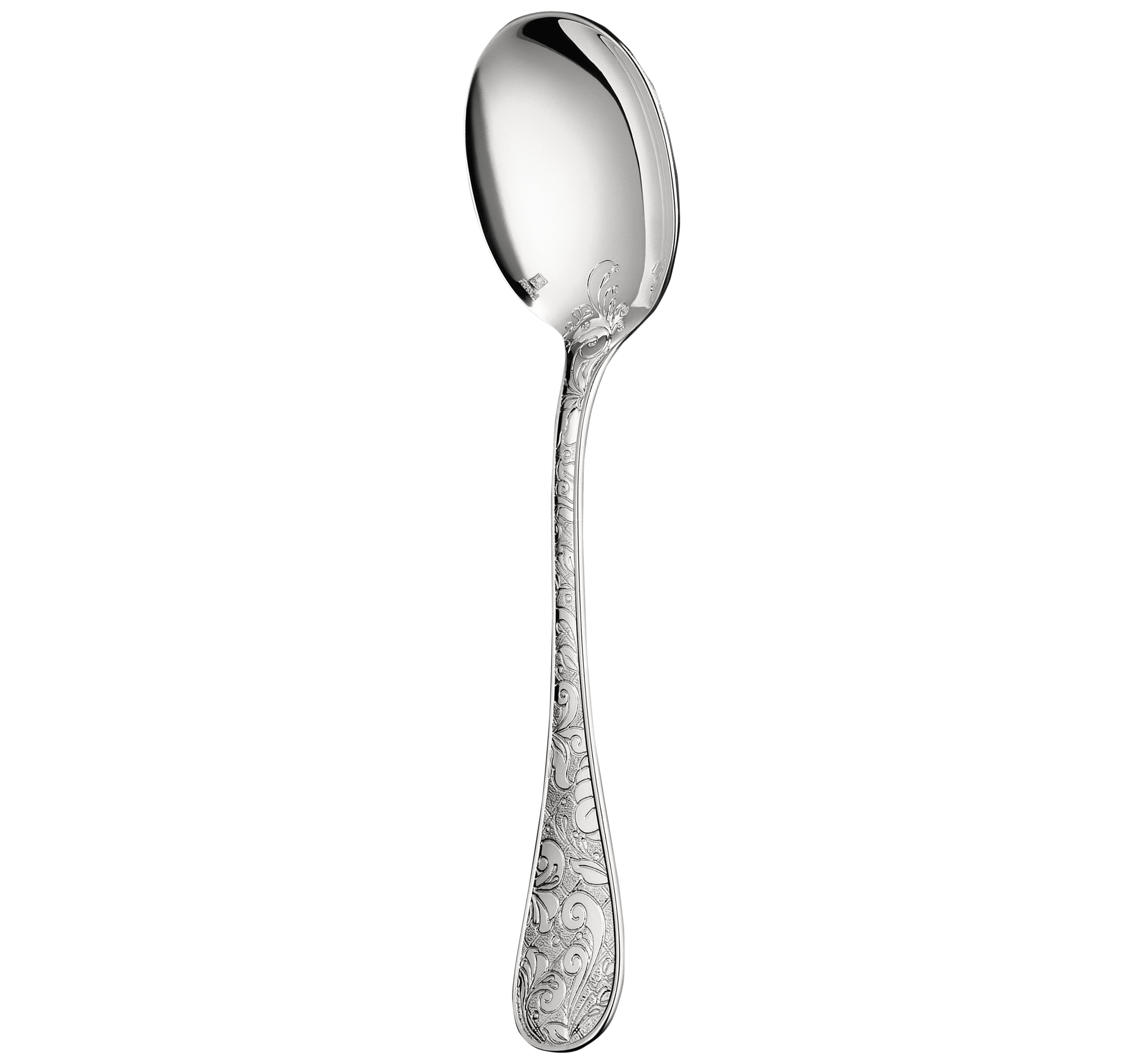 Christofle Jardin d'Eden Silver Plated Cream Soup Spoon