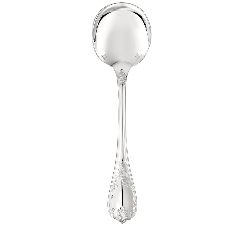 Christofle Marly Silver Plated Cream Soup Spoon