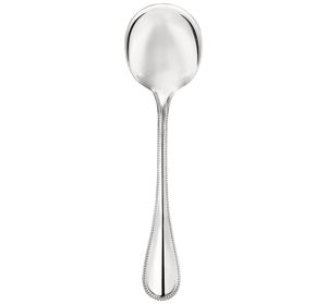 Christofle Perles Silver Plated Soup Spoon