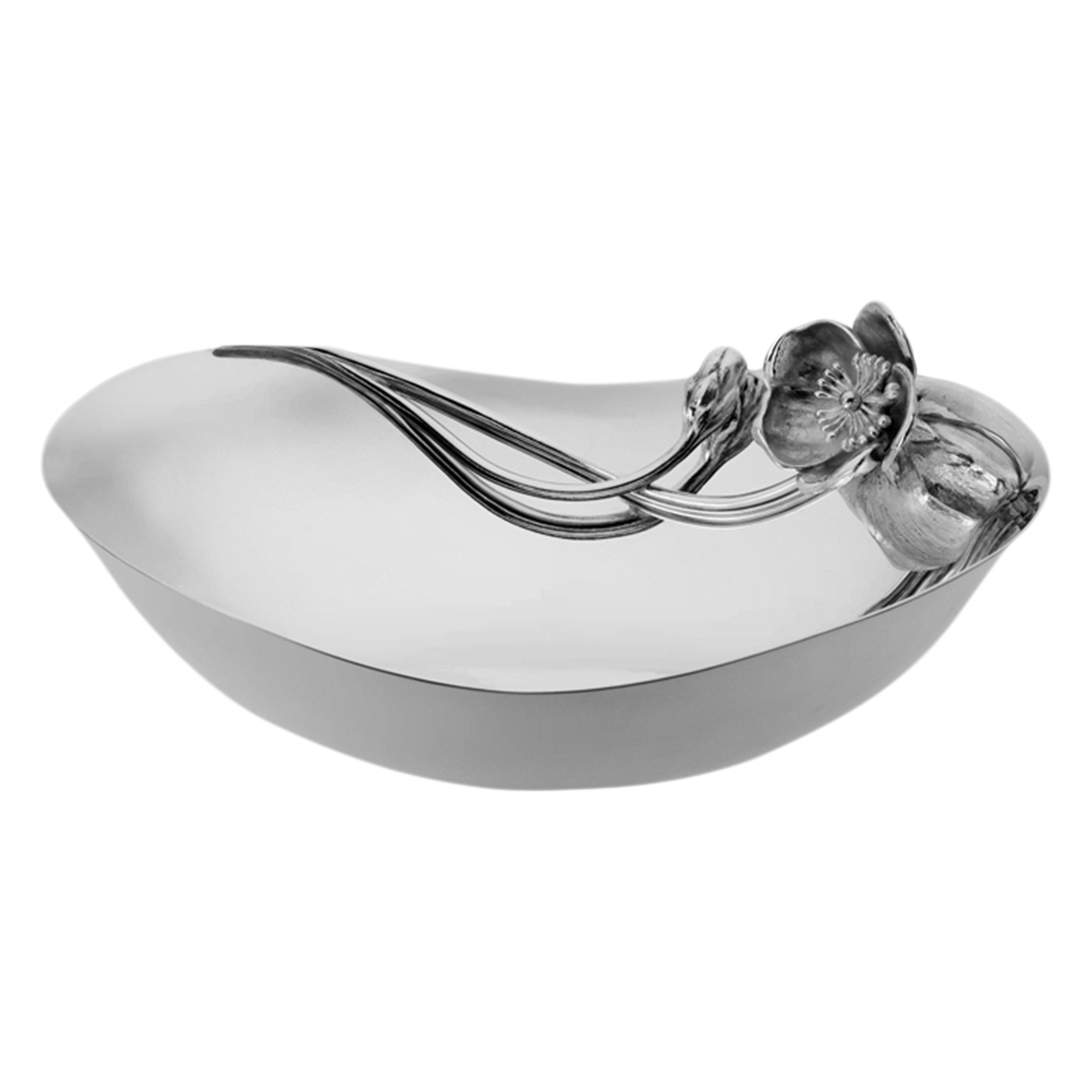 Christofle Anémone Silver Plated Bowl 26 Cm