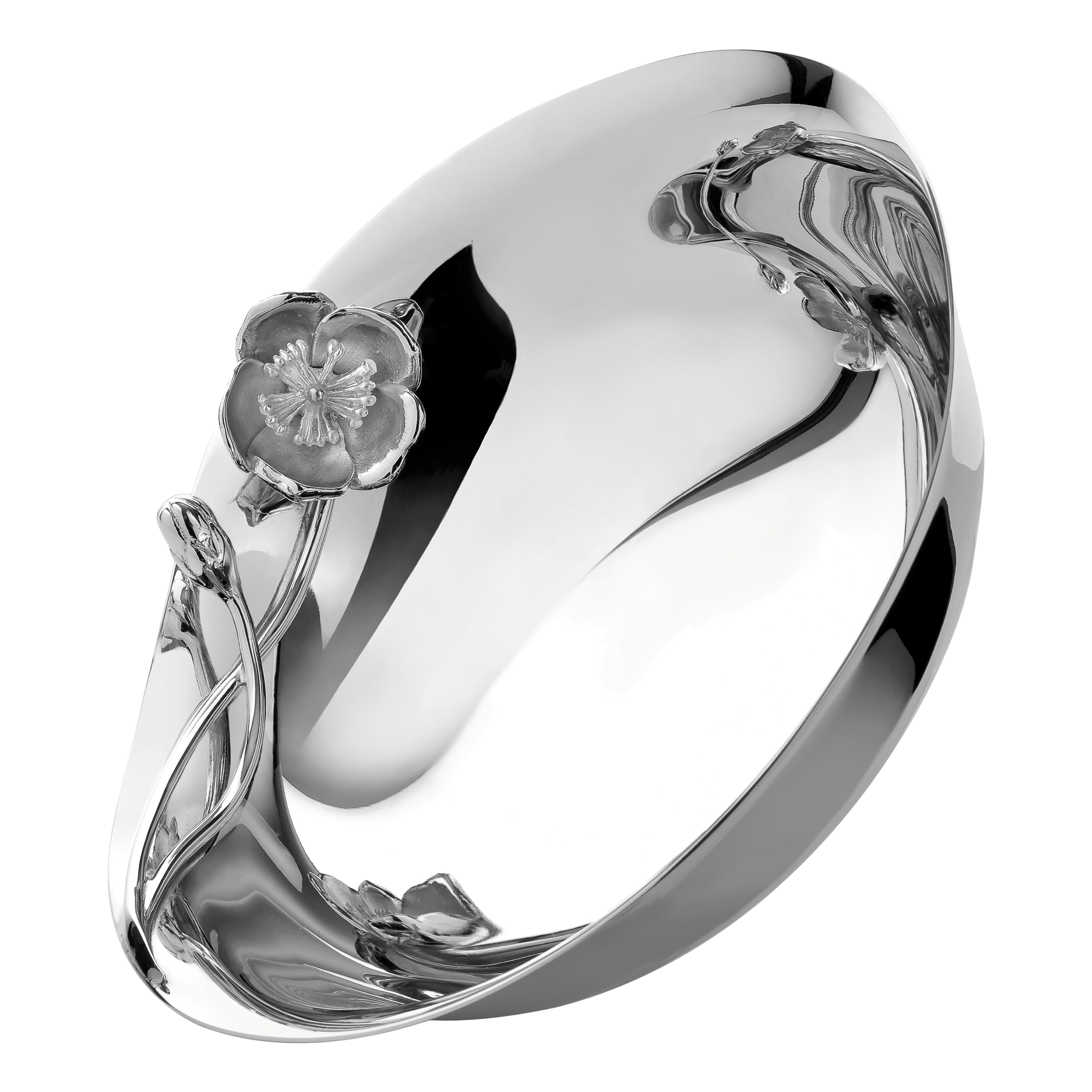 Christofle Anémone Silver Plated Bowl 26 Cm