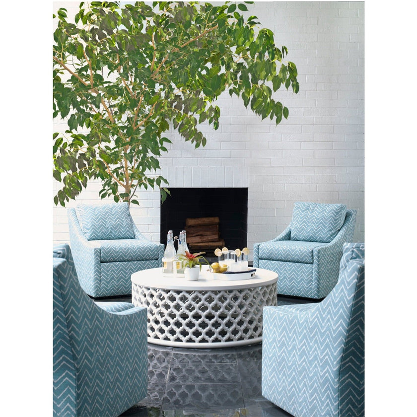 Century Furniture Dupre Outdoor Round Cocktail Table