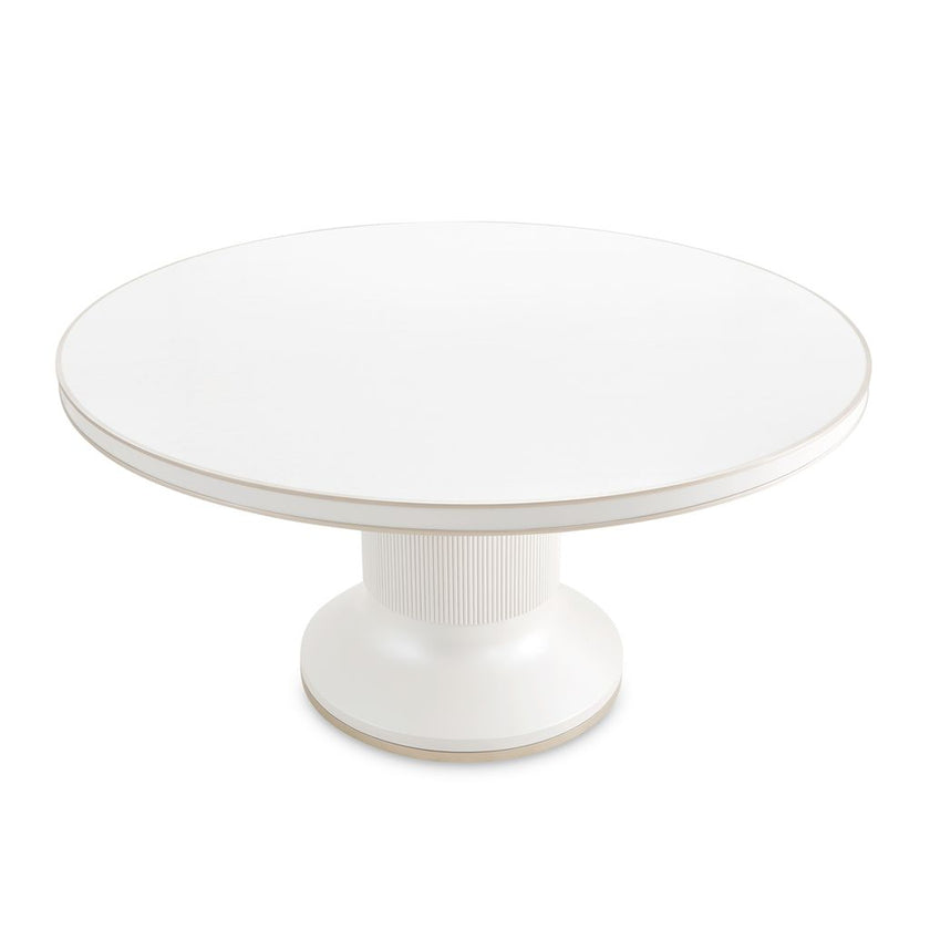Michael Amini La Marisia Round Dining Table - Creamy Pearl