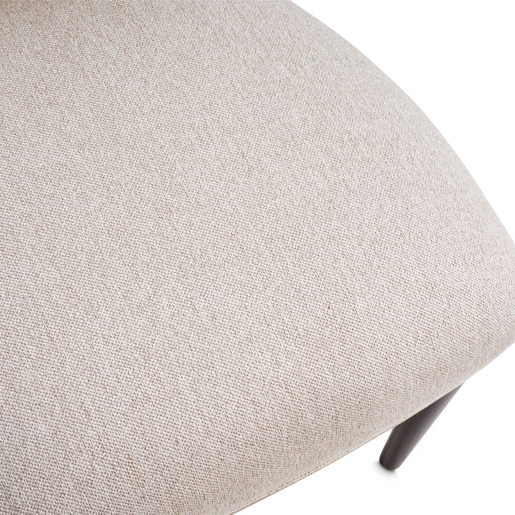 Michael Amini Camellia Field Dining Side Chair - Linen/Warm Pecan - Set of 2