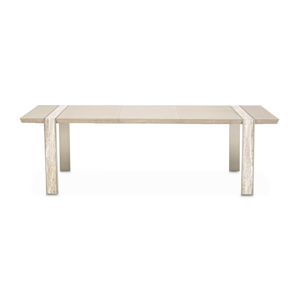 Michael Amini Lotus Bay Narrow Rectangular Dining Table - Sand