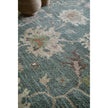 Feizy Dartmouth 39QMF Transitional Abstract Rug in Blue/Ivory/Pink