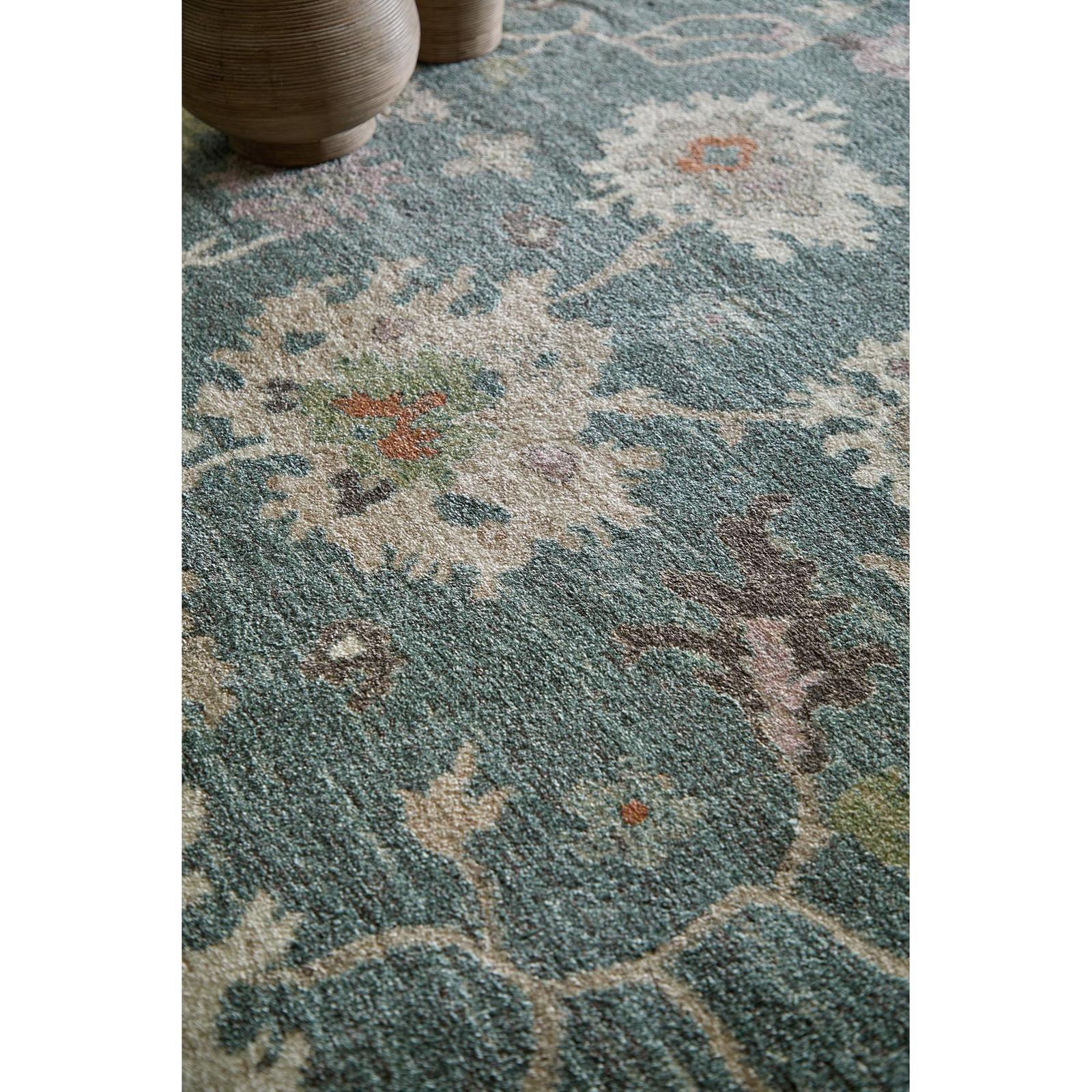 Feizy Dartmouth 39QMF Transitional Abstract Rug in Blue/Ivory/Pink