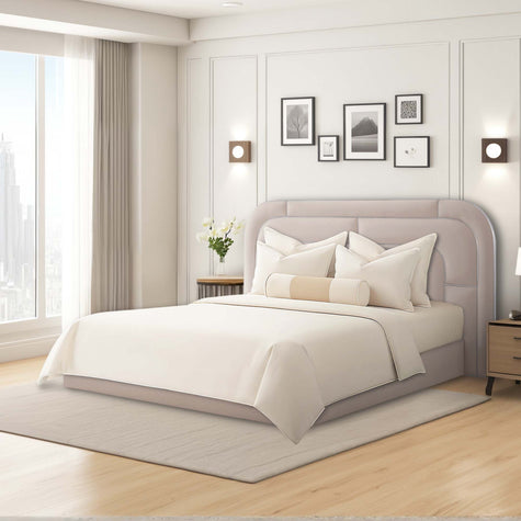 Michael Amini Orchid Lift Up Storage Bed - Gray
