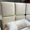 Michael Amini Zennia Queen Lift Up Storage Bed - Ivory