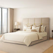 Michael Amini Zennia Queen Lift Up Storage Bed - Ivory