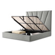 Michael Amini Rose Lift Up Storage Bed - Gray