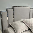 Michael Amini Tulip King Lift Up Storage Bed - Gray