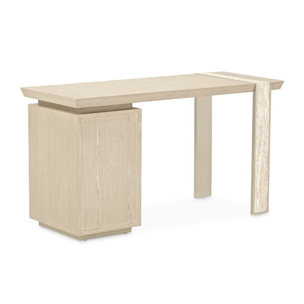 Michael Amini Lotus Bay Vanity Desk - Sand