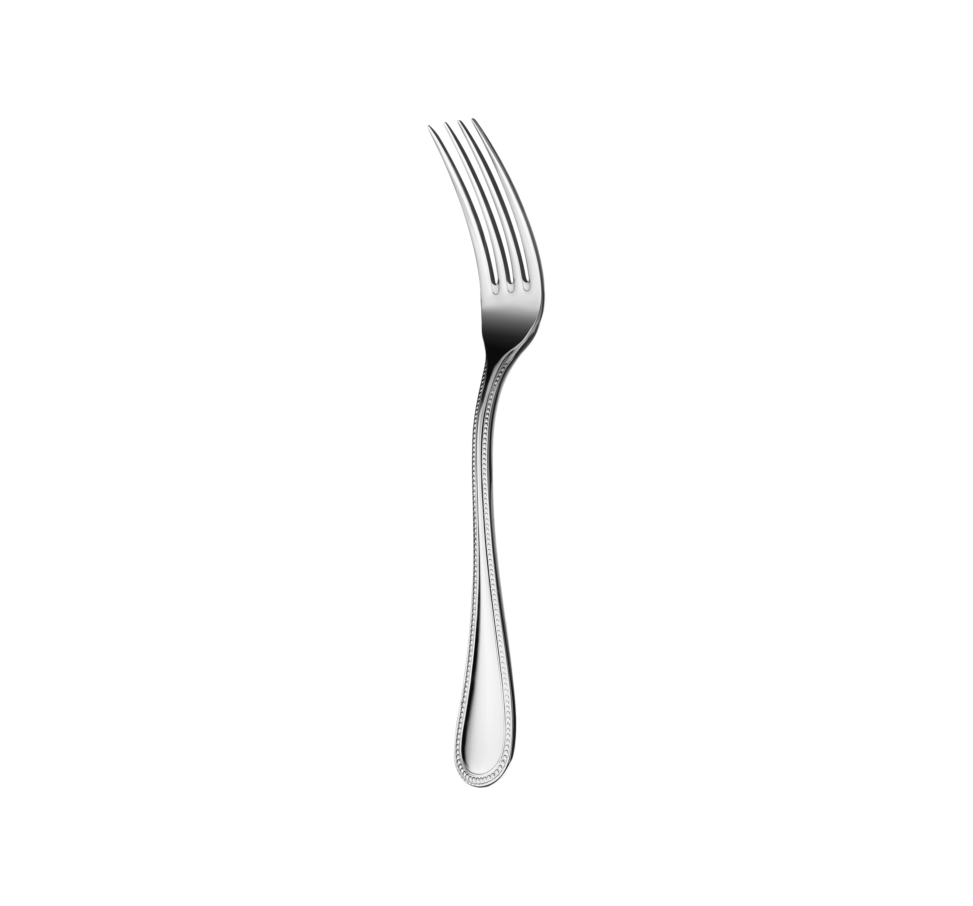 Christofle Steel Perles Stainless Steel Dessert Fork