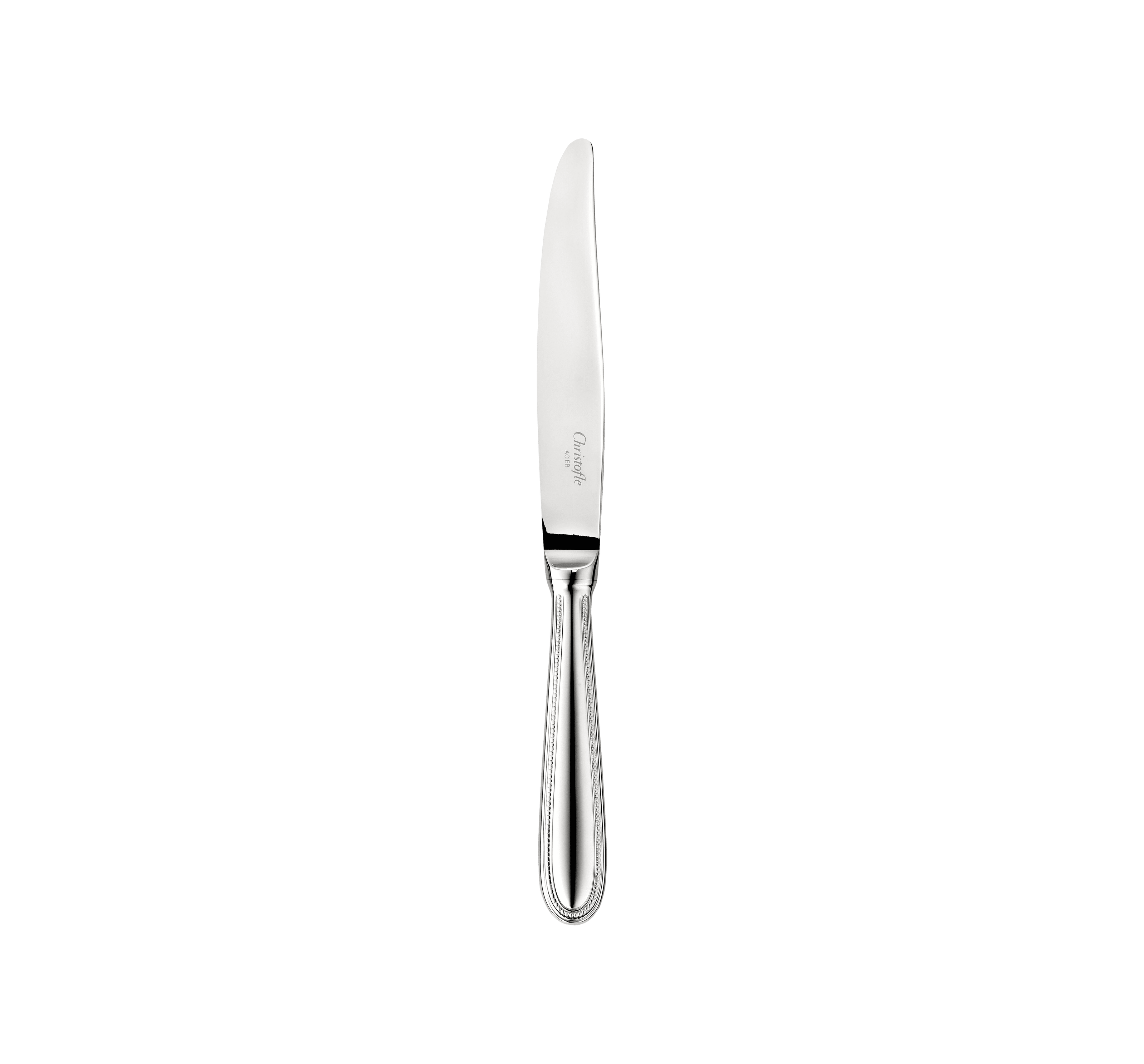 Christofle Steel Perles Stainless Steel Dessert Knife