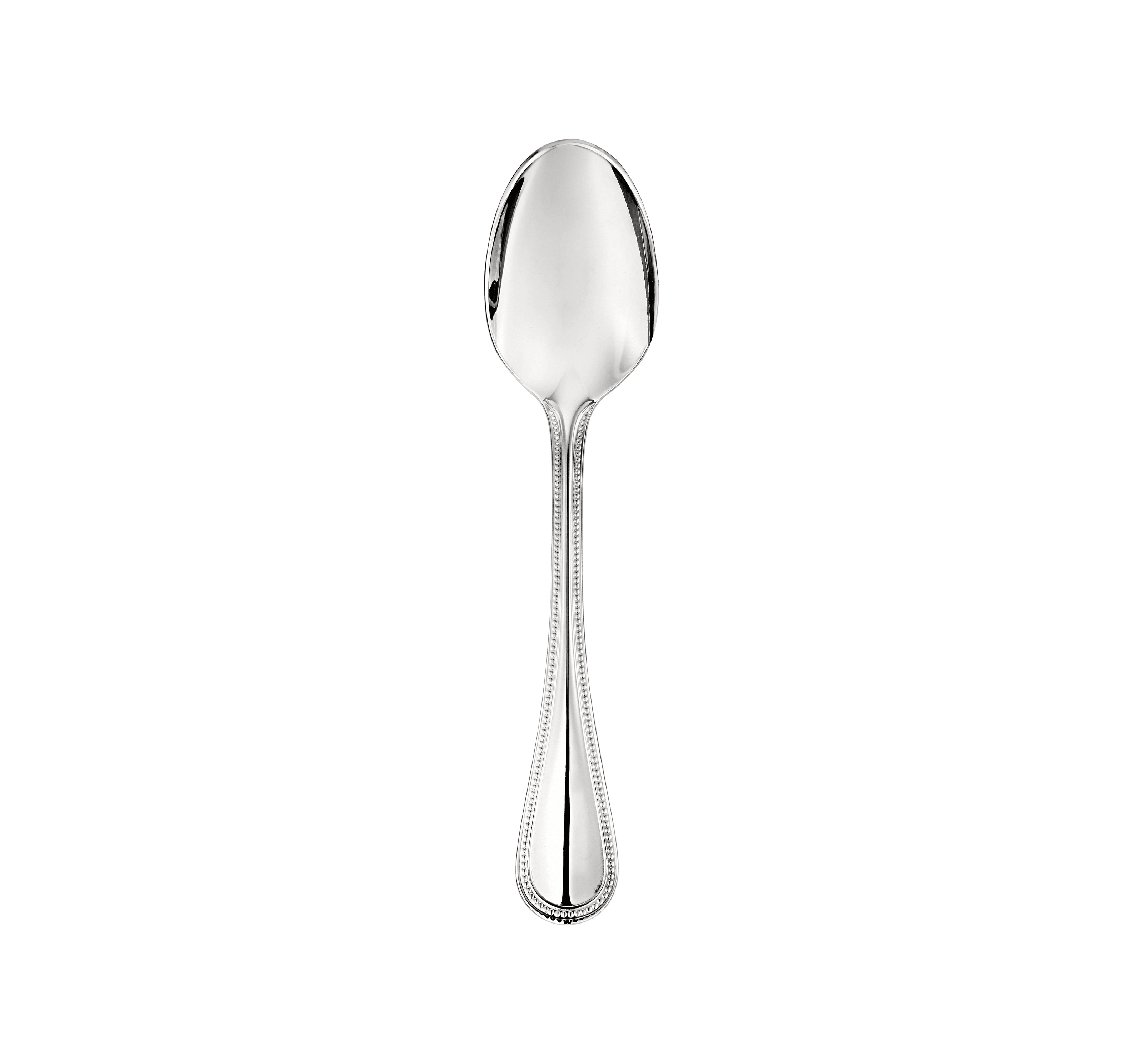Christofle Steel Perles Stainless Steel Dessert Spoon