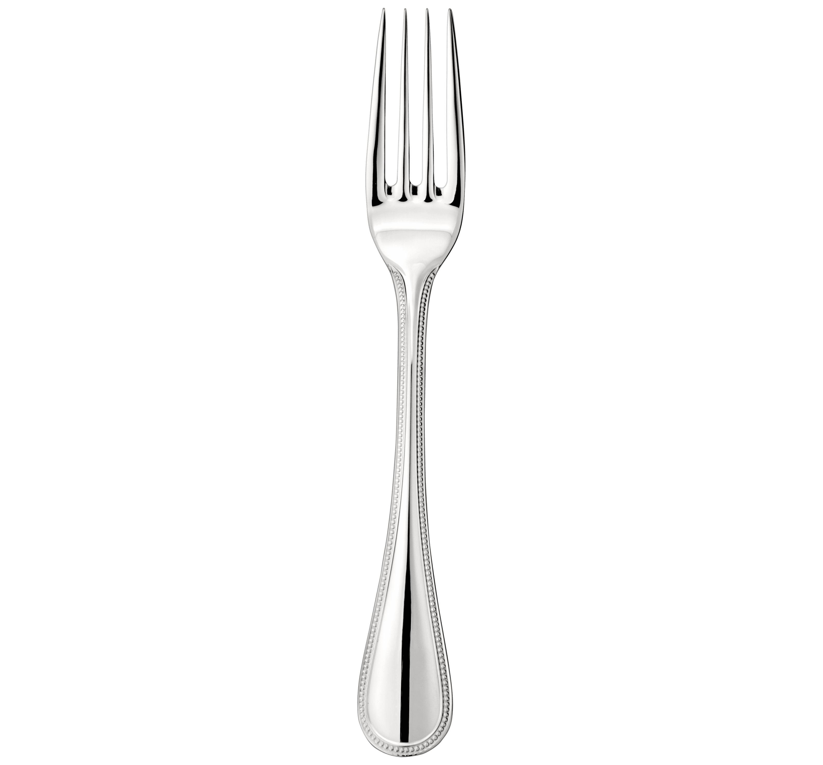 Christofle Steel Perles Stainless Steel Dinner Fork