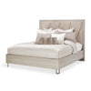 Michael Amini Marin Panel Bed - Greige