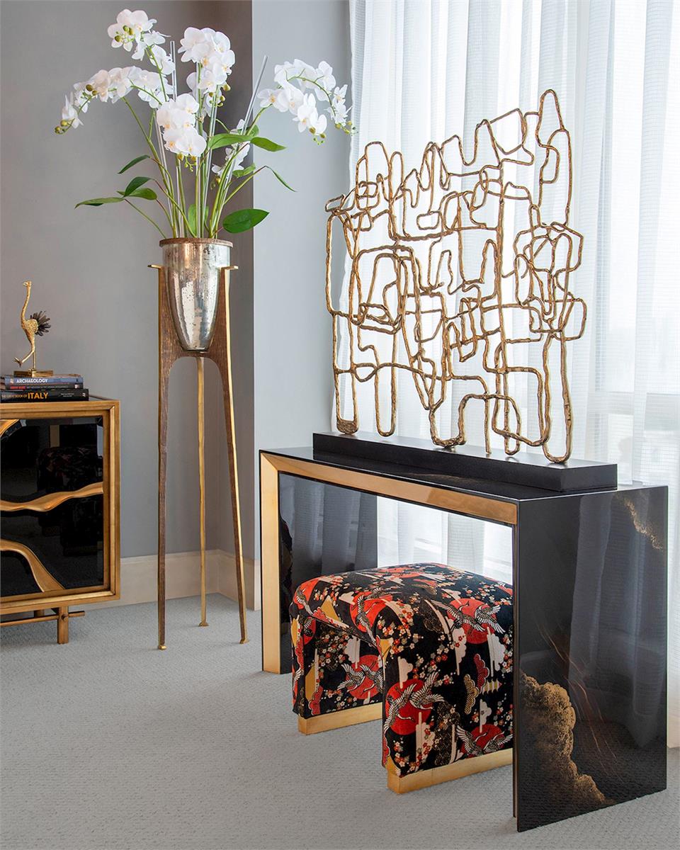 John Richard Golden Tide Console Table