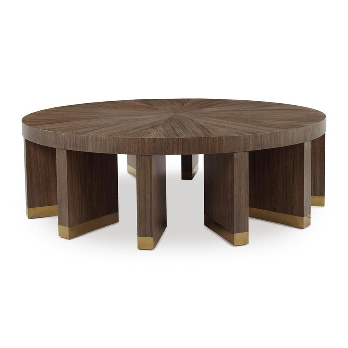 John Richard Revolve Cocktail Table, Brown