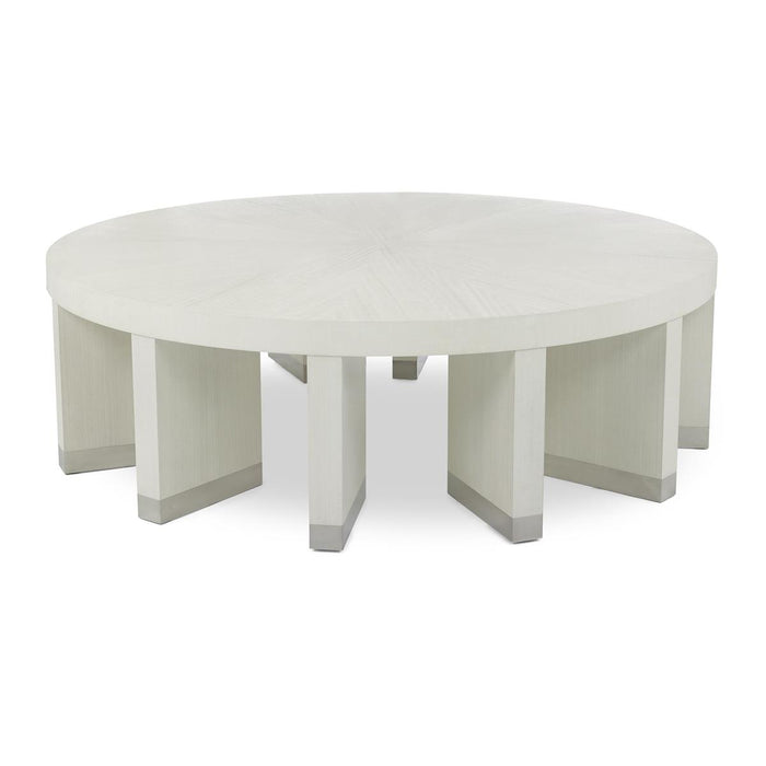 John Richard Revolve Cocktail Table, White