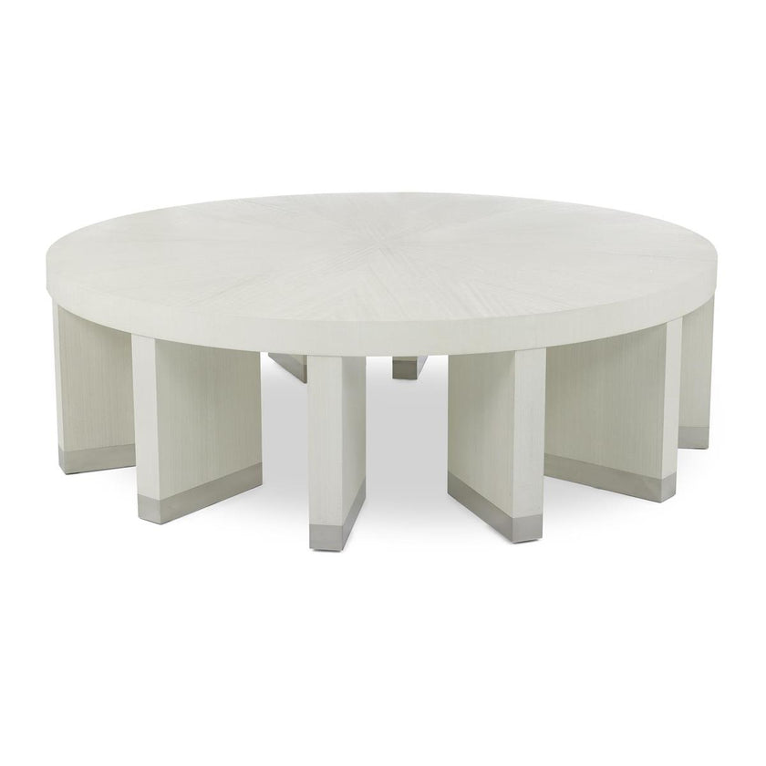 John Richard Revolve Cocktail Table, White